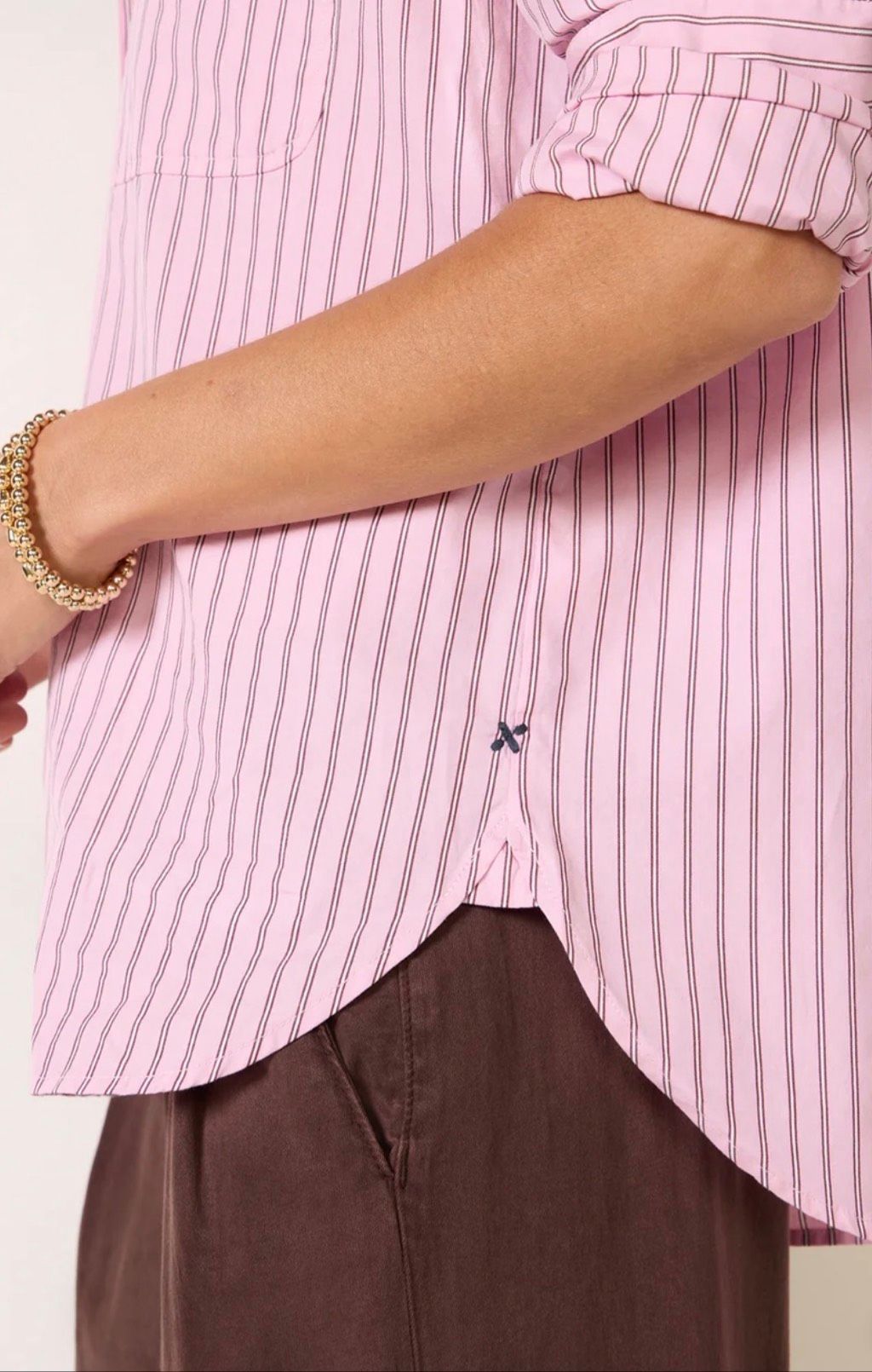 Alex Mill Jo Shirt In Stripe Cotton Poplin Pink Stripe Xs , A38 — image 3 of 8
